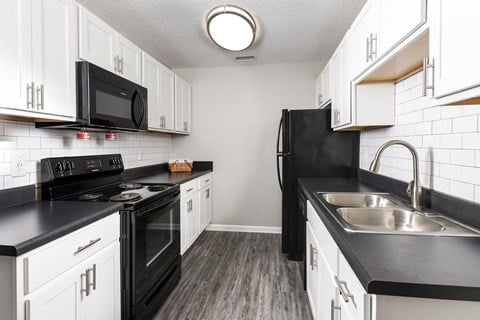 Kitchen area at The Stella, Memphis, TN